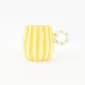 Candy Stripe Mug-Yellow