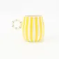 Candy Stripe Mug-Yellow