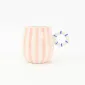 Candy Stripe Mug-Pink