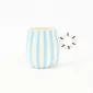 Candy Stripe Mug-Blue