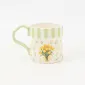 Striped Floral Mug-Tulip
