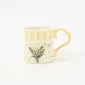 Striped Floral Mug-Lily of the Valley