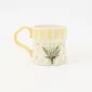 Striped Floral Mug-Lily of the Valley