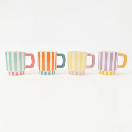 Color-Block Striped Mug-4