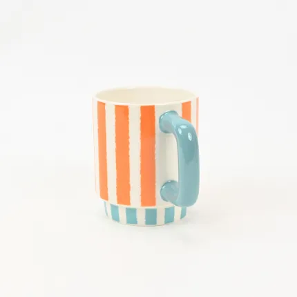 Color-Block Striped Mug-2