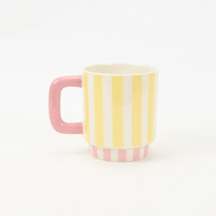 Color-Block Striped Mug-3