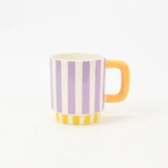 Color-Block Striped Mug-4