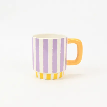 Color-Block Striped Mug-4