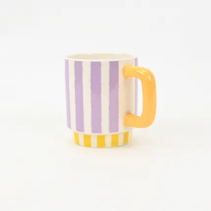 Color-Block Striped Mug-4