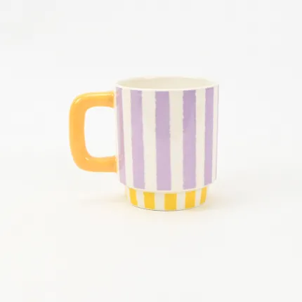Color-Block Striped Mug-4