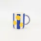 Coastal Striped Mug-Seashell