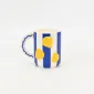 Coastal Striped Mug-Seashell