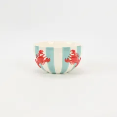 Coastal Striped Lobster Bowl