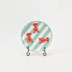 Coastal Striped Lobster Plate