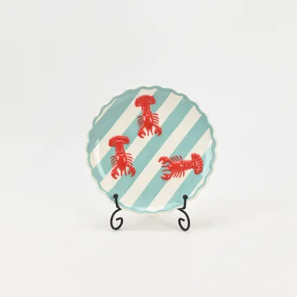 Coastal Striped Lobster Plate