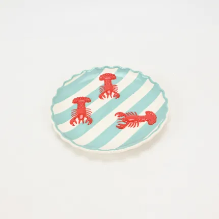 Coastal Striped Lobster Plate