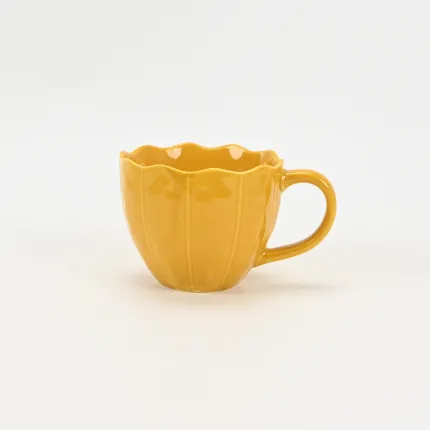 Color petal Mug-Mustard Yellow