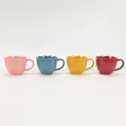 Color petal Mug-Berry Red