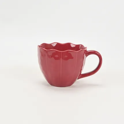 Color petal Mug-Berry Red