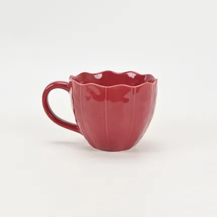 Color petal Mug-Berry Red