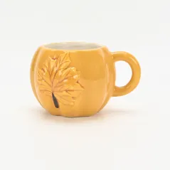 Autumn Leaf Pumpkin Mug-1