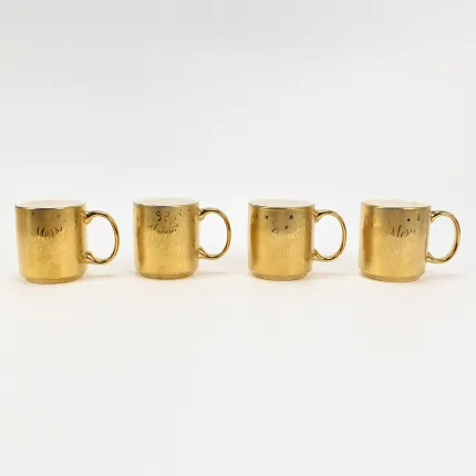 Golden Christmas Mug-4