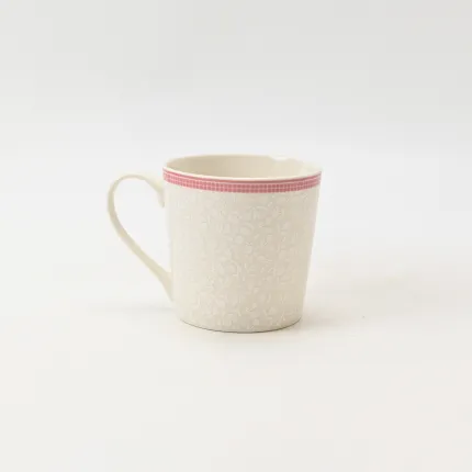 Ivory Floral Mug-1