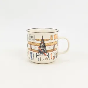 Retro Adventure Mug-Airplane