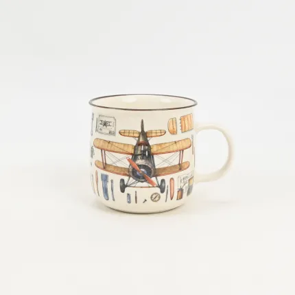 Retro Adventure Mug-Airplane