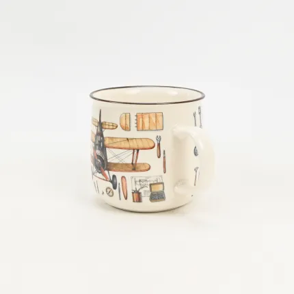 Retro Adventure Mug-Airplane
