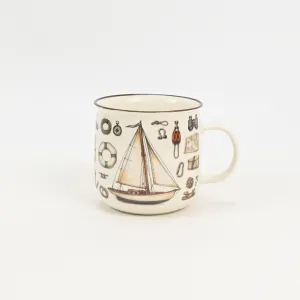 Retro Adventure Mug-Sailboat
