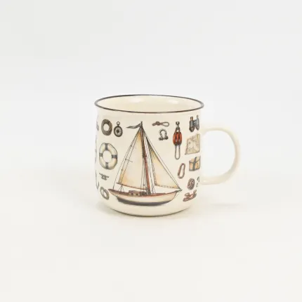 Retro Adventure Mug-Sailboat