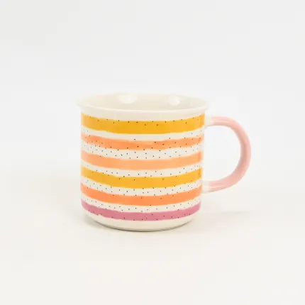 Colorful Striped Mug-4