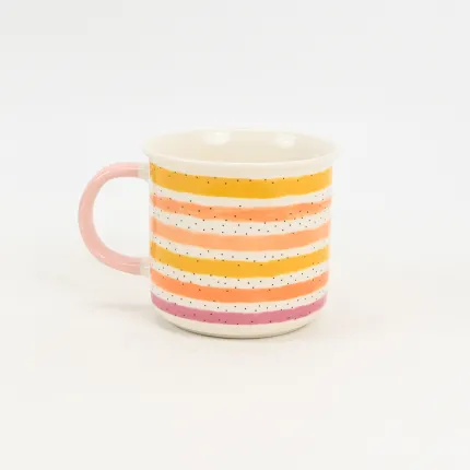 Colorful Striped Mug-4