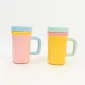Macaron-style Color-block Mug-2
