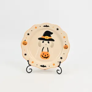 Cute Halloween Dog Plate
