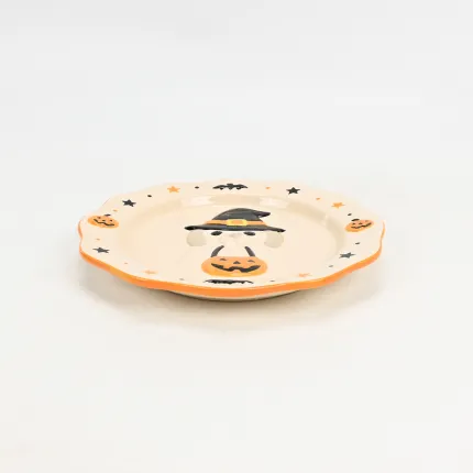 Cute Halloween Dog Plate