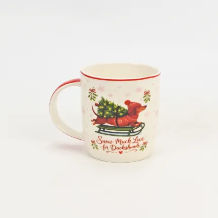 Christmas Dachshund Mug-4