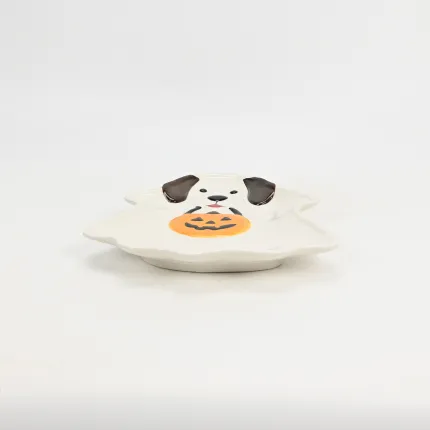 Ghostly Cute Dog Plate
