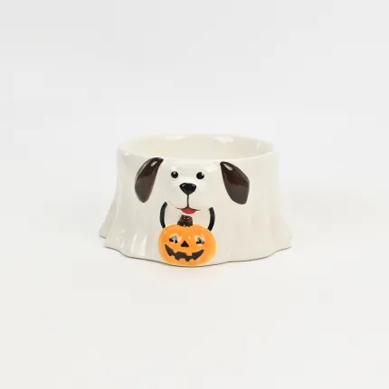 Ghostly Cute Dog Bowl