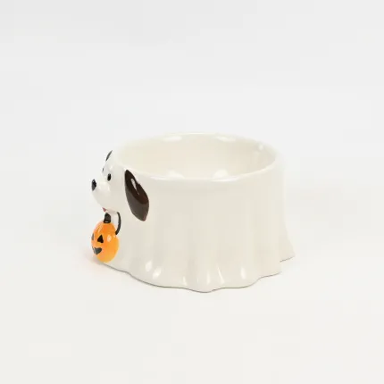 Ghostly Cute Dog Bowl
