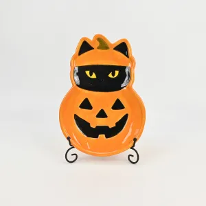 Meow-tastic Halloween Plate