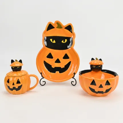 Meow-tastic Halloween Plate
