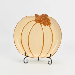Cozy Autumn Pumpkin Plate