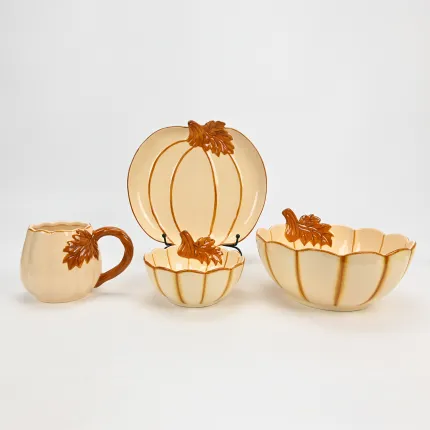 Cozy Autumn Pumpkin Plate