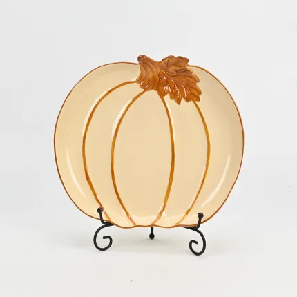 Cozy Autumn Pumpkin Plate