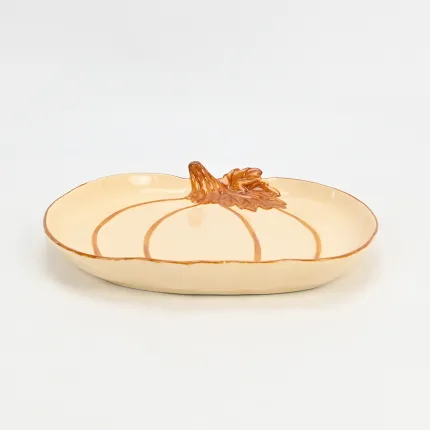 Cozy Autumn Pumpkin Plate