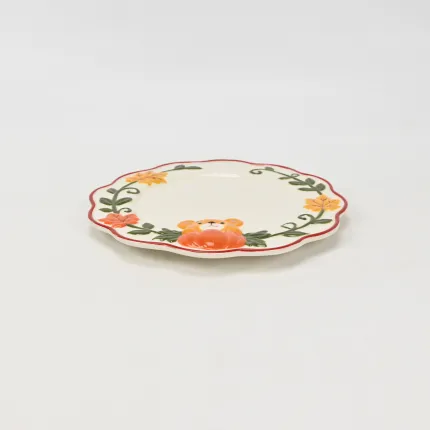 Nona Bear Pumpkin Garden Plate