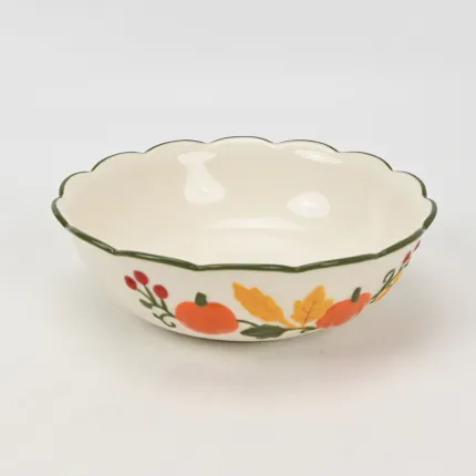 Harvest Pumpkin Bowl-Creamy White