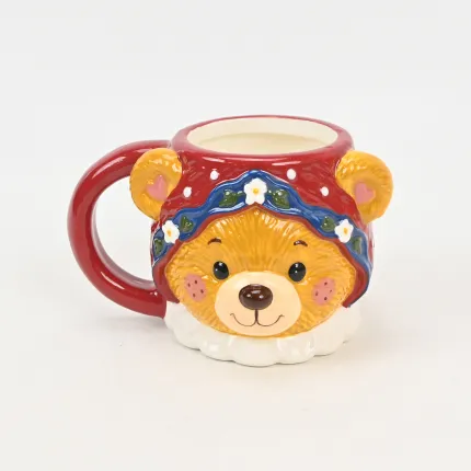 Nona Bear Floral Hat Mug